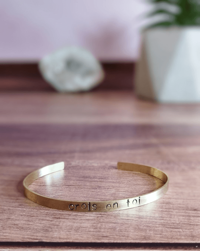 Bracelet mantra "Crois en toi"