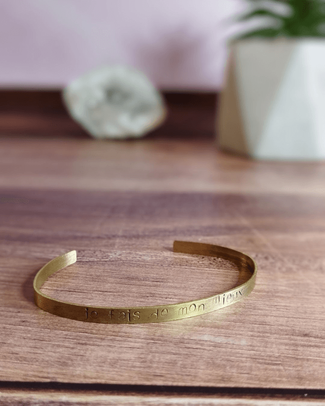 Bracelet mantra "Je fais de mon mieux"