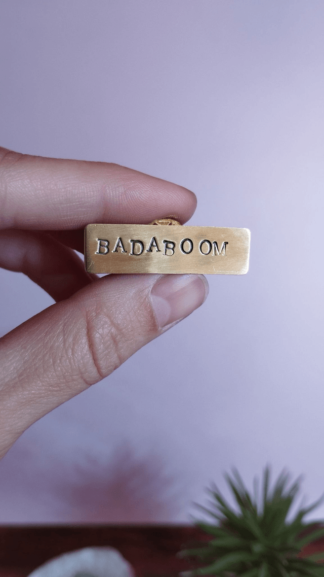 Pin's "Badaboom"