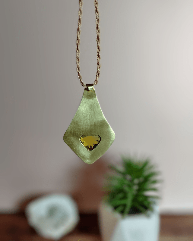 Collier cœur d'Ambre